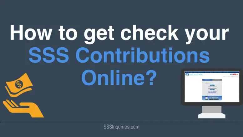 How to Check your SSS Contribution Online