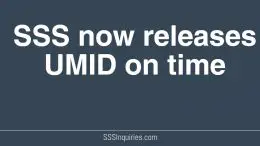 SSS now releases UMID on time