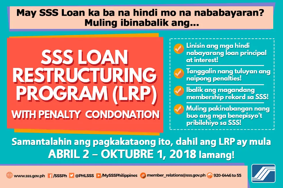 SSS Loan Restructuring Program