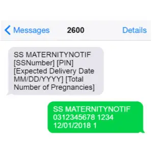 SSS Maternity Notification thru Text