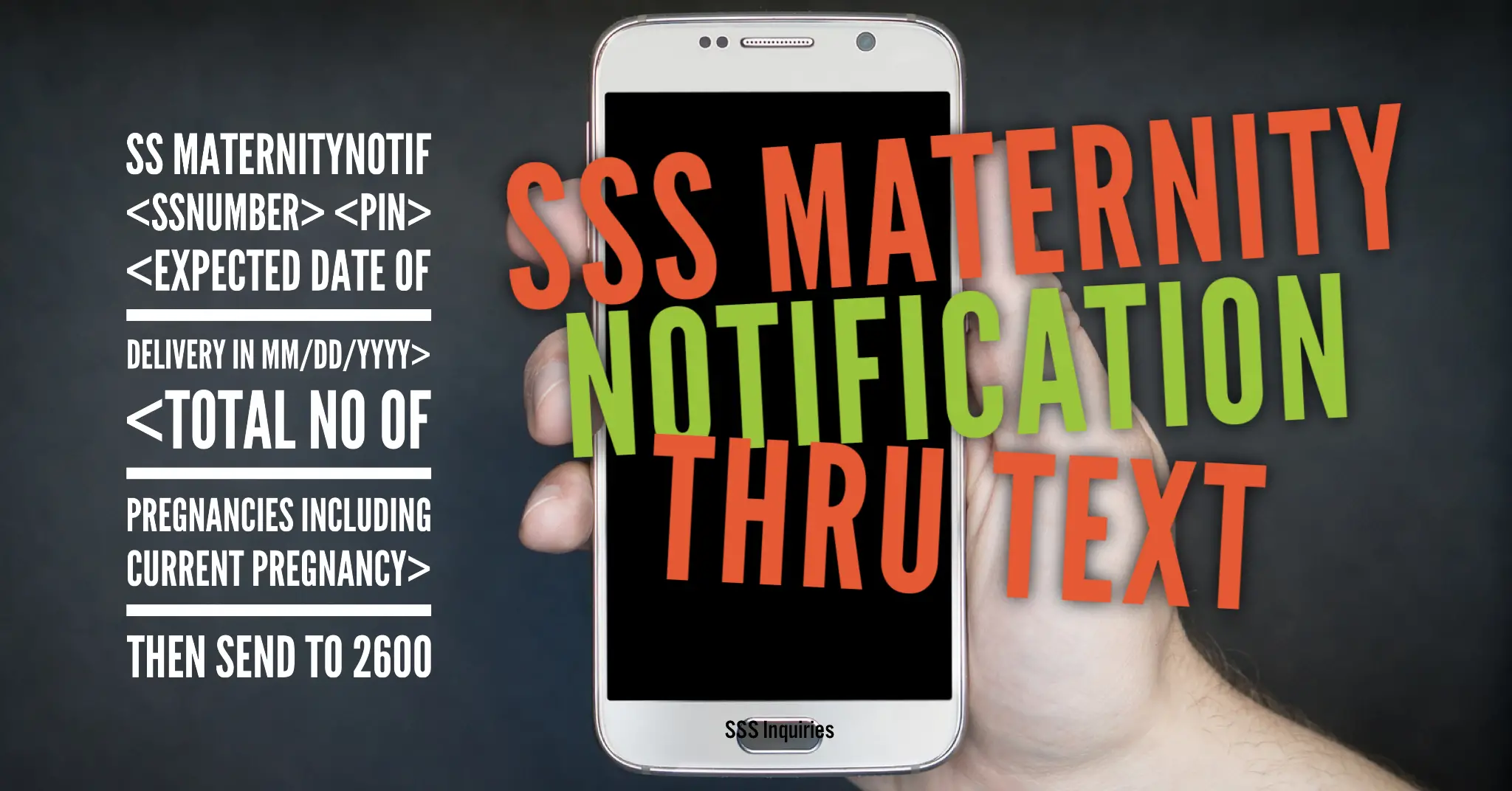 SSS Maternity Notification thru Text - Preview