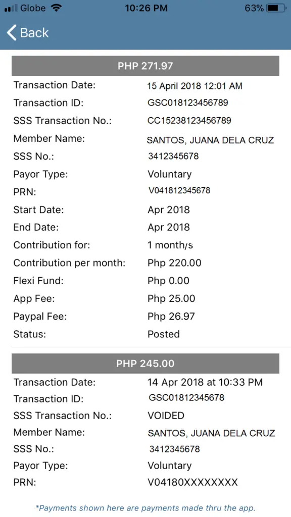 Pay SSS Contribution using the Moneygment App 15