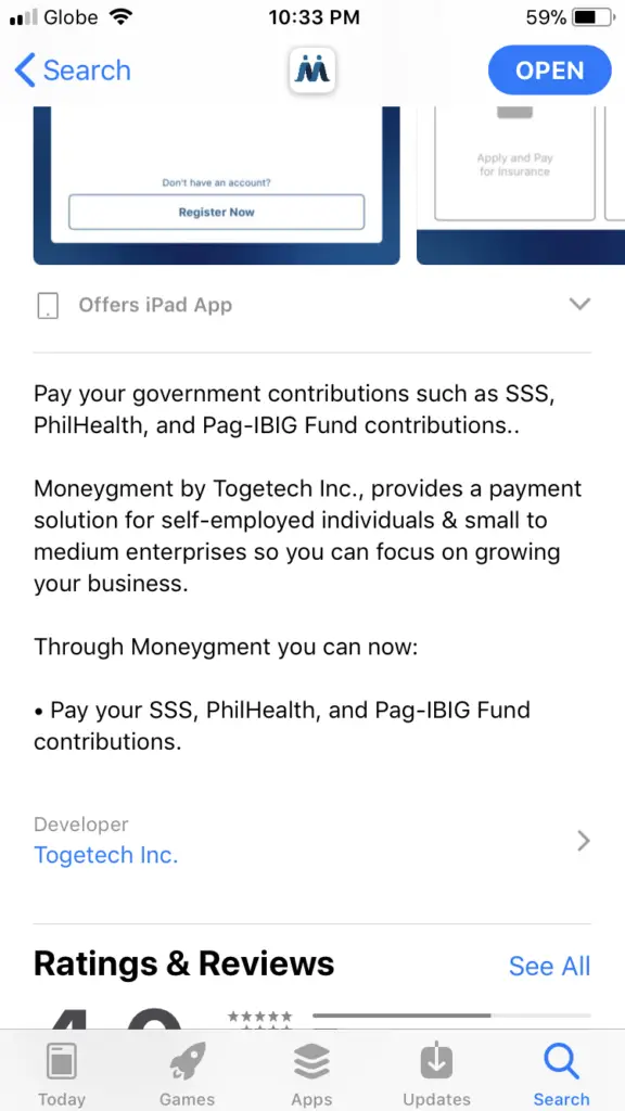 Pay SSS Contribution using the Moneygment App 19