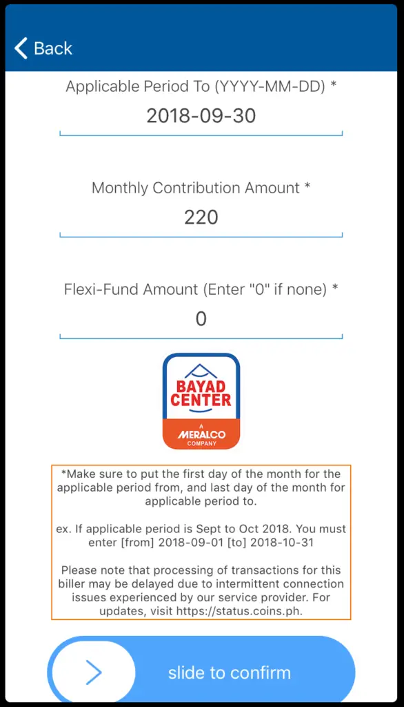 6 - Pay your SSS PRN Using Coins ph