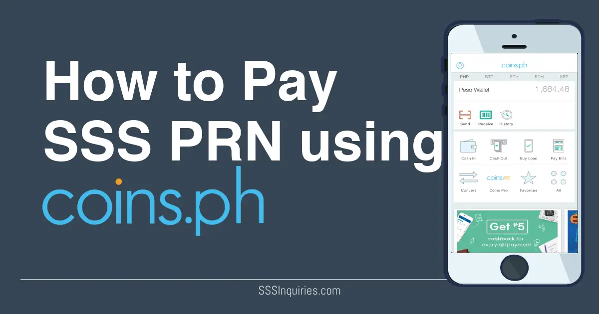 How to Pay SSS PRN using Coins.ph