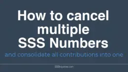 How to cancel multiple SSS numbers