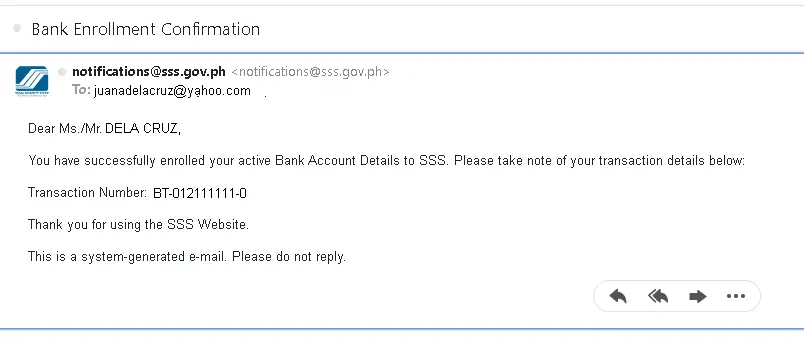 How to Enroll My Bank Account in My.SSS