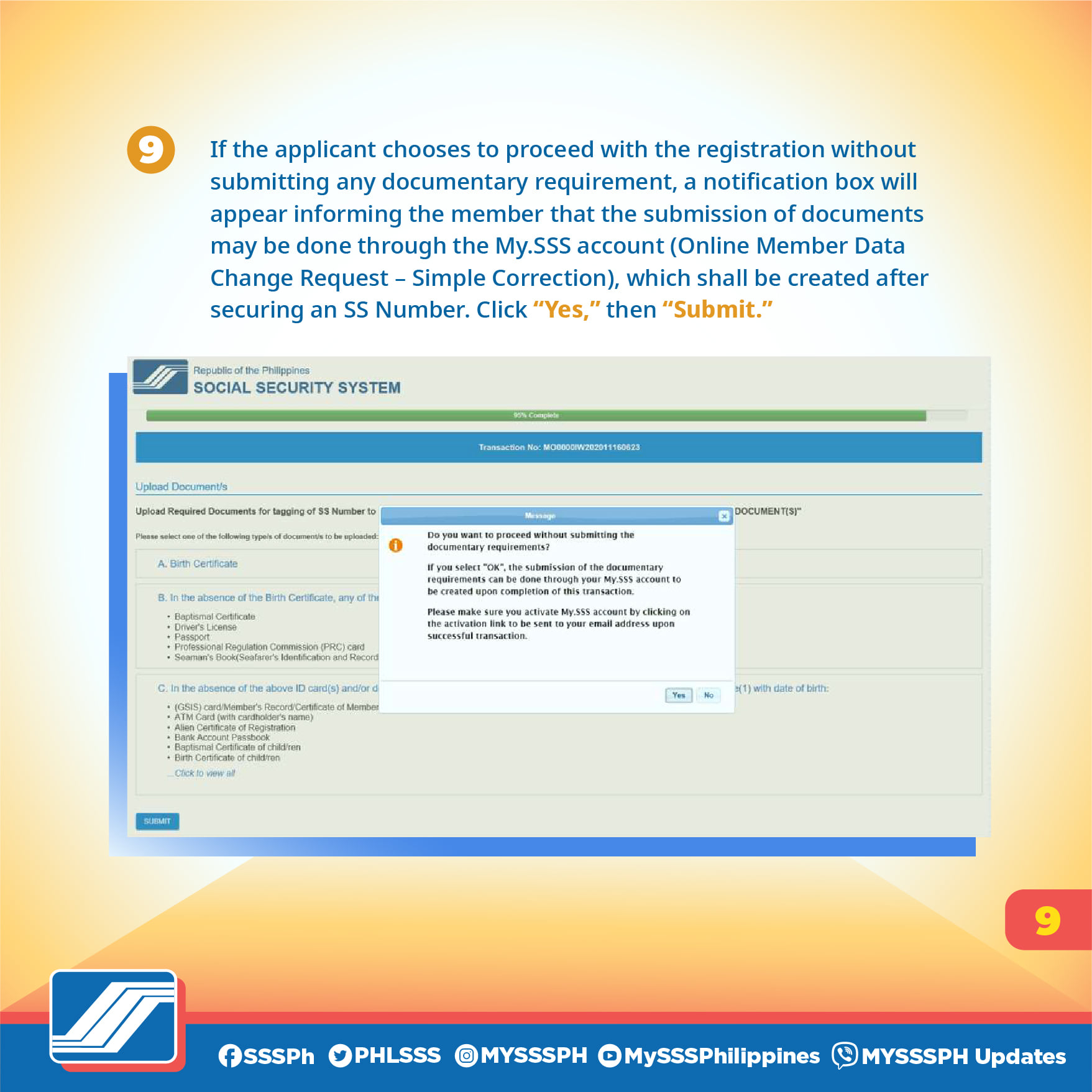 How to Apply for SSS Number and Submit Documentary Requirements Online ...