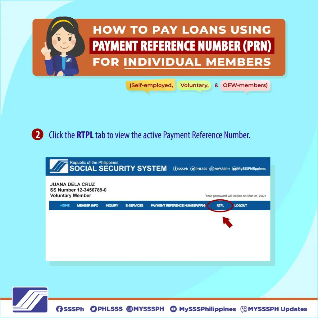 How to Pay your SSS Loan using Payment Reference Number for Individual Members 2 (1)