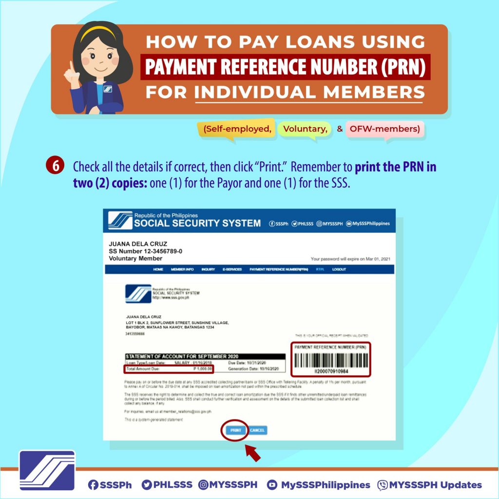 How to Pay your SSS Loan using Payment Reference Number for Individual Members 2 (1)