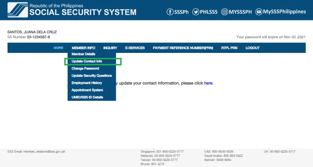 How to Update Contact Information for SSS Pensioners 007 (2)