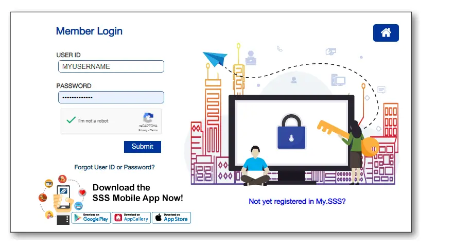 SSS Website Login