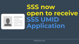 SSS now open to receive SSS UMID Application