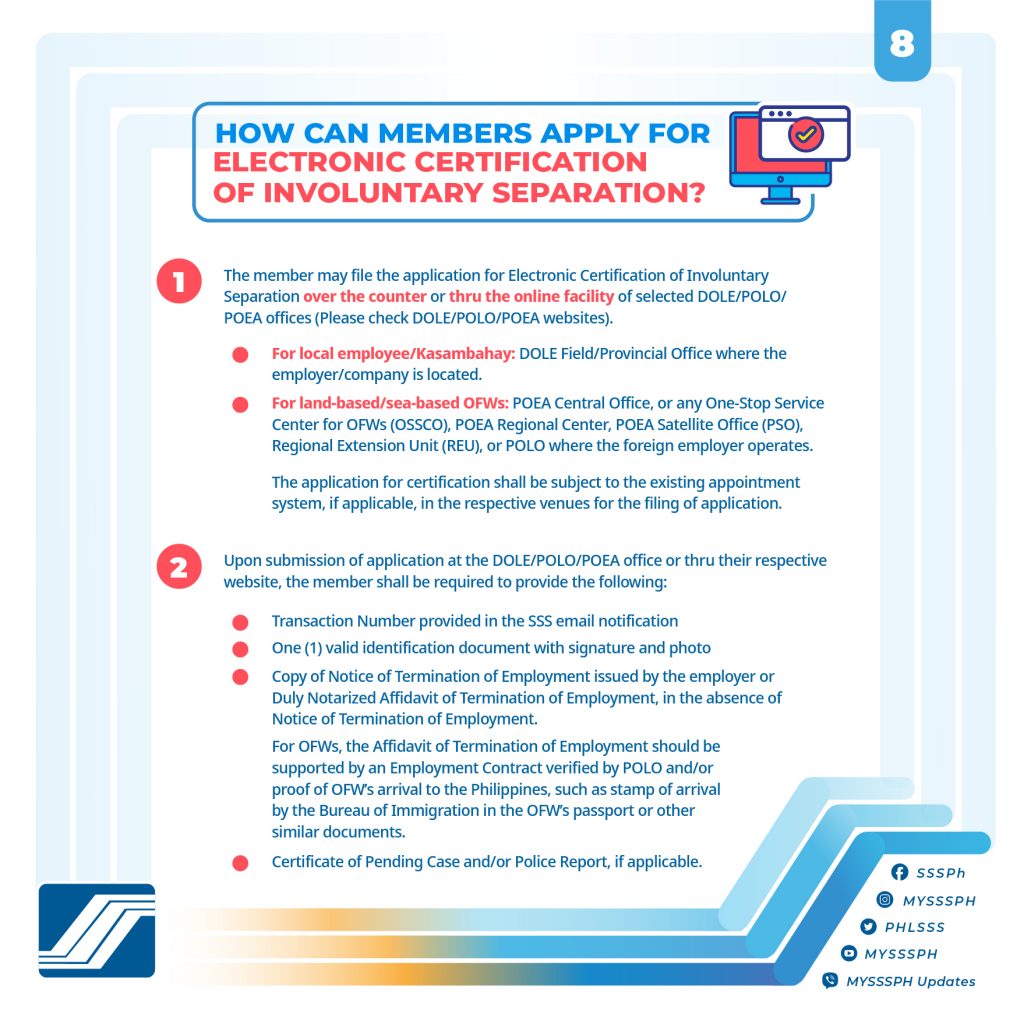 How to File for SSS Unemployment Benefit Online thru SSS Website