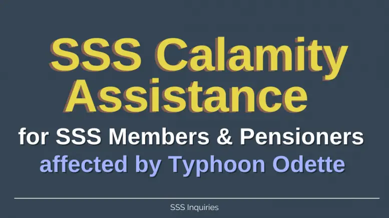 SSS Calamity Assistance for SSS Members affected by Typhoon Odette - SSS Inquiries Blog