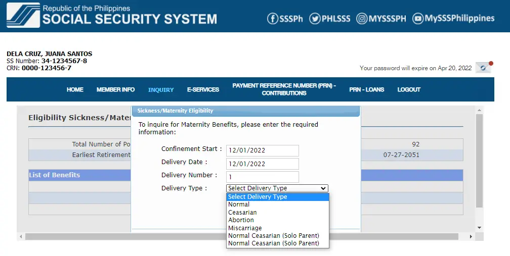 How to know how much will be your SSS Maternity Benefit using the SSS Website