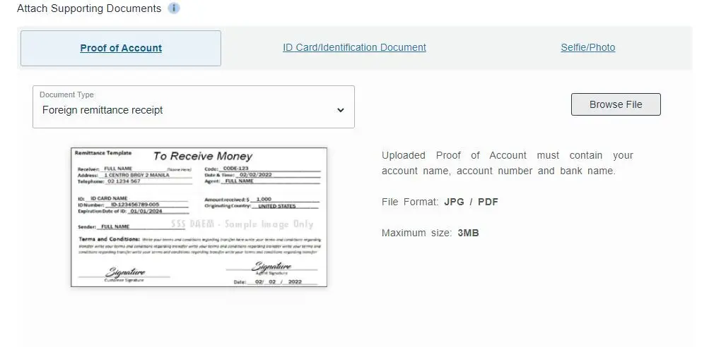 How to Comply with SSS DAEM Disbursemetn Account Enrollment Module for Benefits and Loans 007