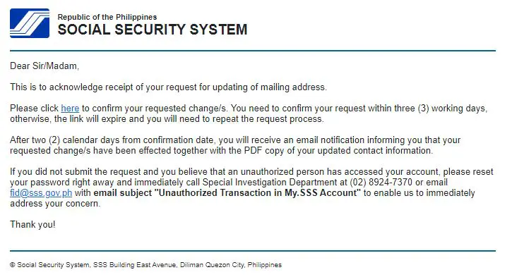 Update SSS Contact Information (5)
