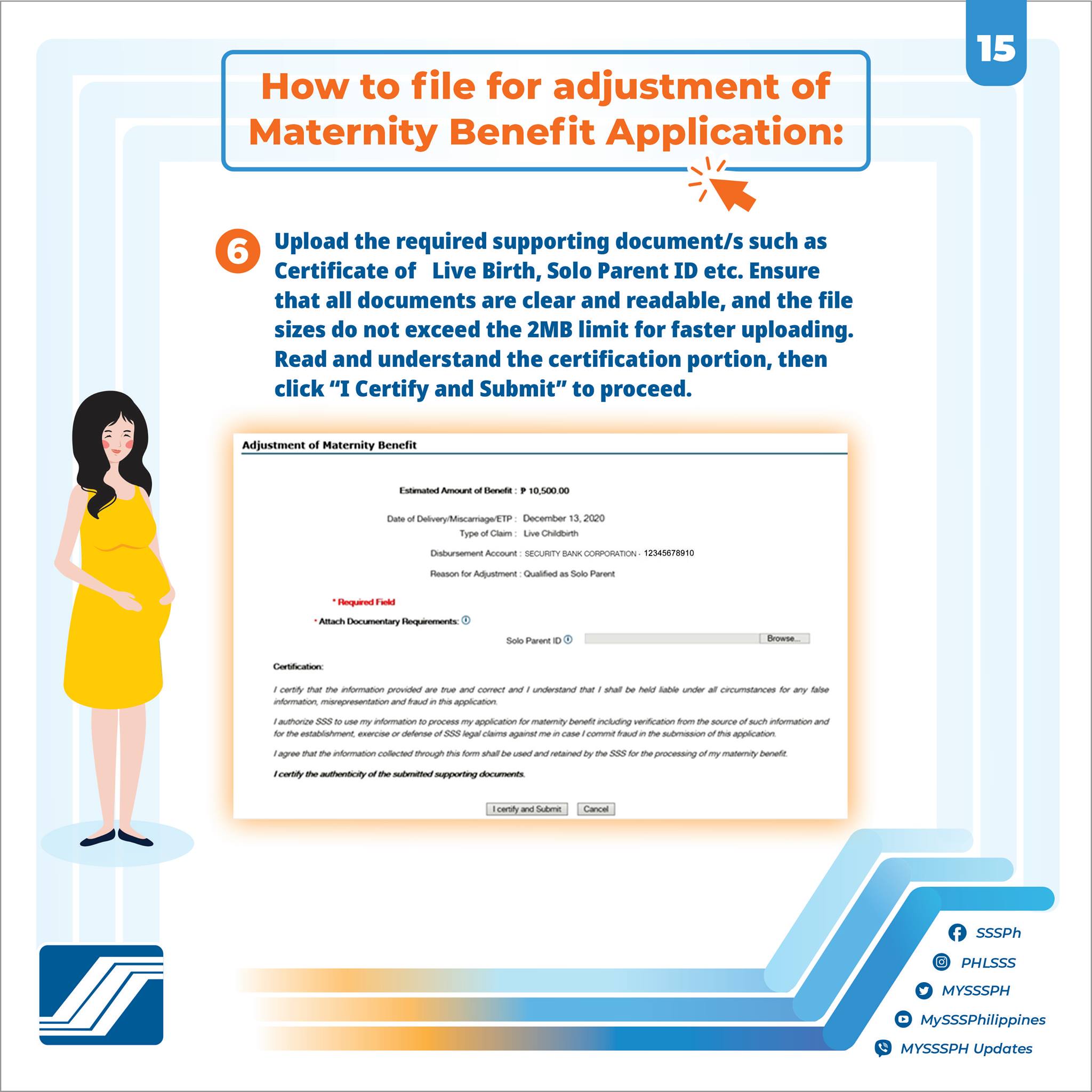 Mat1 How to File for SSS Maternity Benefit (MAT2) in SSS Website for female ...
