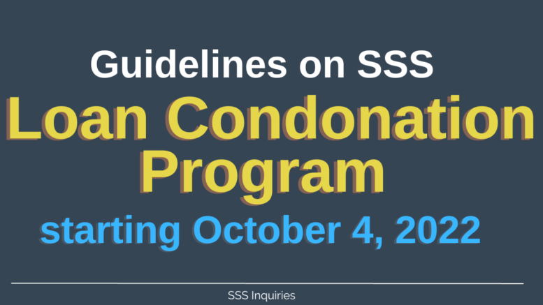 SSS Condonation Program 2022
